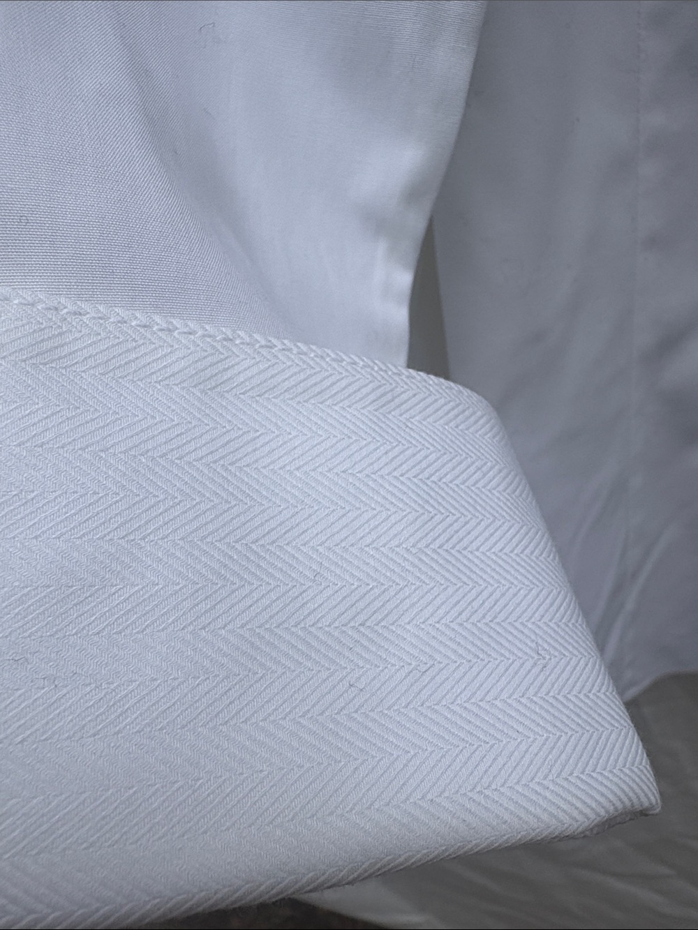 Talbots White Wrinkle-Resistant 3/4-Length Sleeved Shirt - Picture 7 of 14